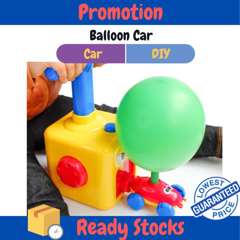 Aerodynamics Balloon Car Toy Air-Power Balloon Car Toy | Shopee Philippines