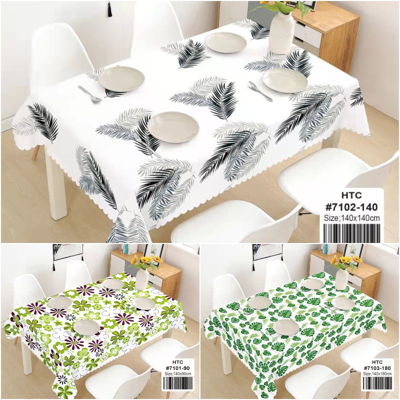 New Table Cloth Waterproof Oil-Proof Spill-Proof Dinnerware Table Cover ...