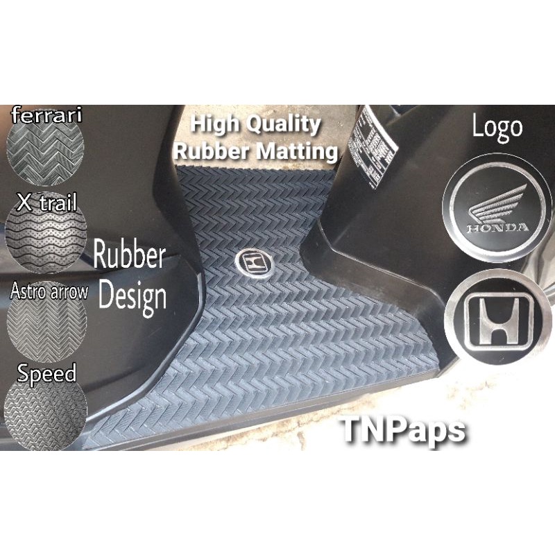 Rubber matting for honda click version 1 and (version 2 Game Changer