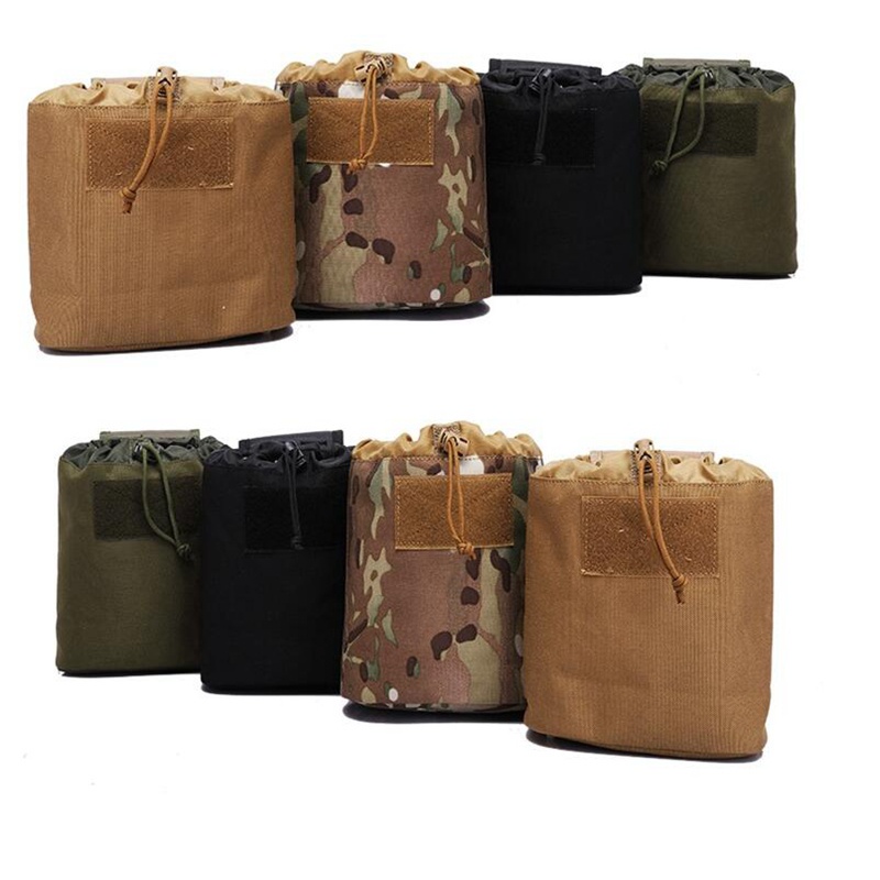 Tactical Molle Dump Pouch Foldable Drawstring Magazine Dump Pouch ...