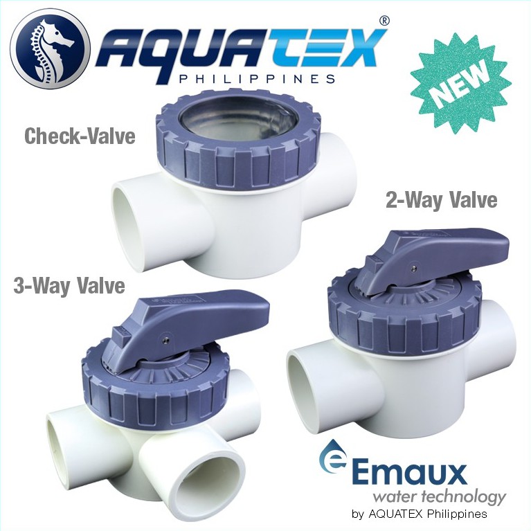 EMAUX Pool 2 Way Valve, 3 Way Valve and Check Valve 1.5 inch and 2 inch ...