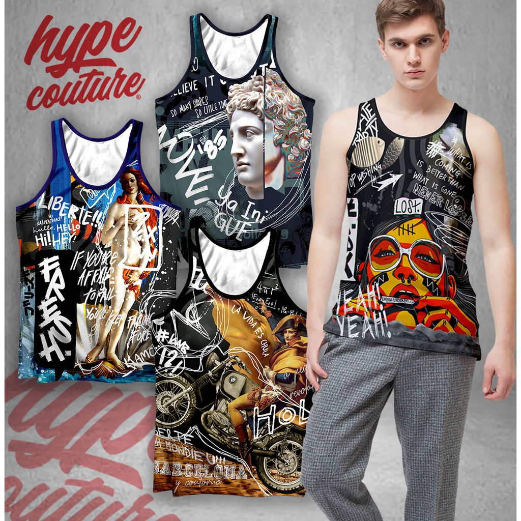 Abstract Design Tanktop Sando for Men | Shopee Philippines