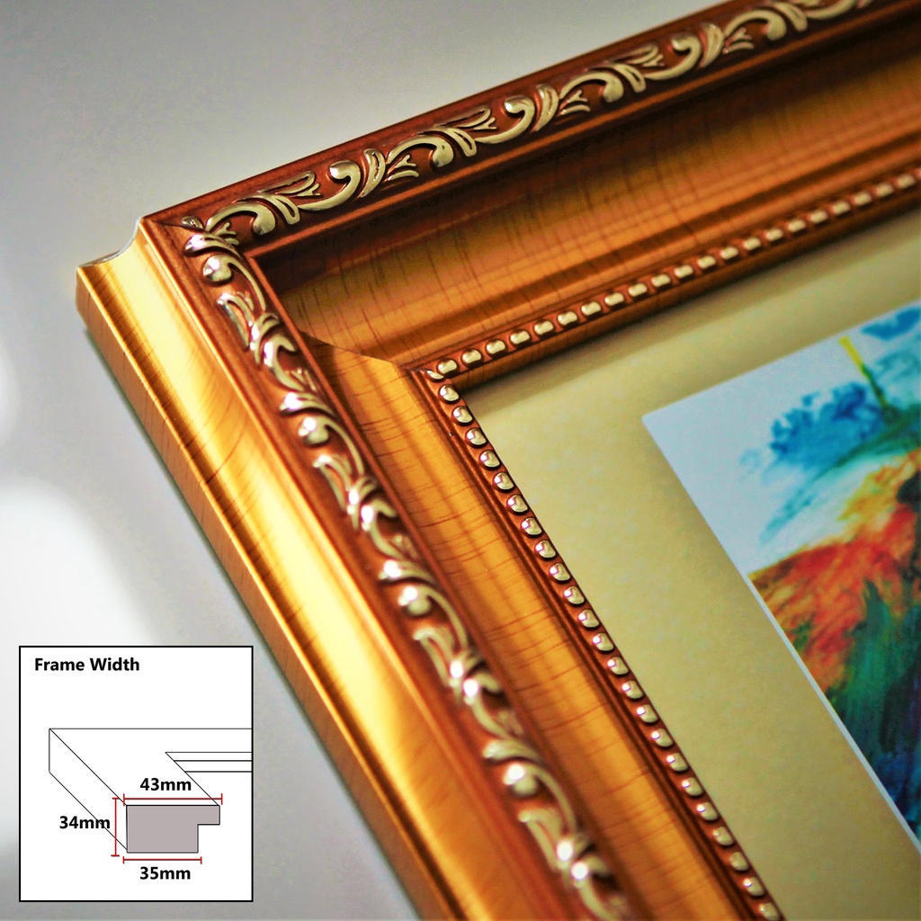 11.11 Offer ELITE Premier Fiber Frame With Glass Gold A4 10R (10x12 ...