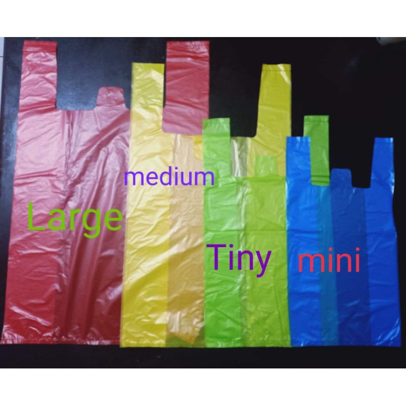 sando bag plastic assorted color approx 80-90pcs pcs per pack | Shopee ...