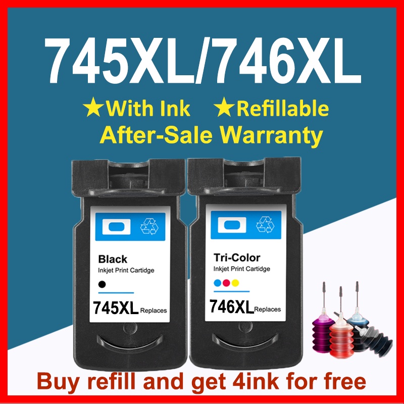 Canon 745 746 ink PG745XL CL746XL ink Cartridge refillable Compatible