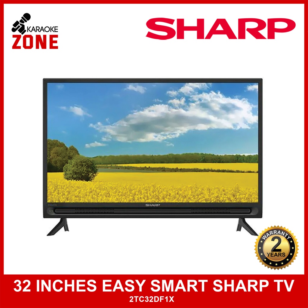Sharp AQUOS 32 Inch HD Ready Easy Smart TV 2TC32DF1X (2 Years