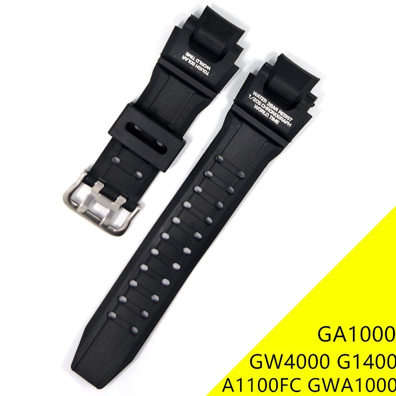 Bracelet De Rechange En Résine Noir Pour Montre Casio G-Shock GW-A1000 - Neuf Avec étiquettes