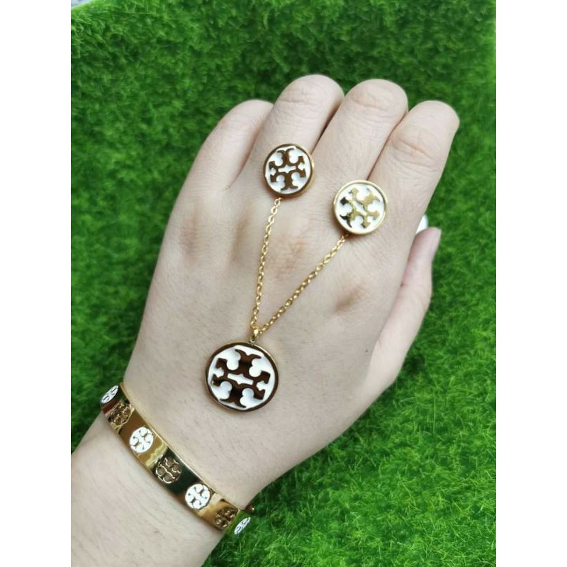 TORY BURCH JEWELRY SET (STAINLESS) Shopee Philippines