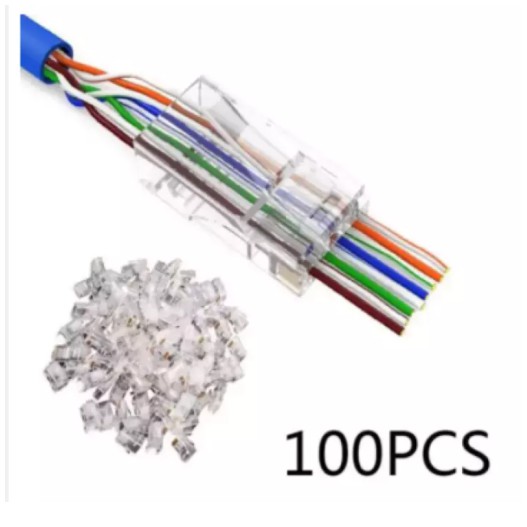 Allan 100PC RJ45 Passthrough/TAGUSAN Rj45/Metal Rj45/Rj45 Connector ...