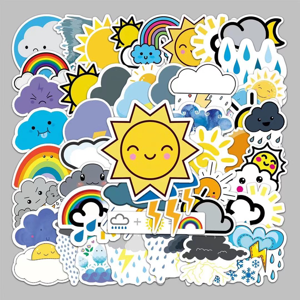 xs459-50 pcs weather graffiti waterproof sticker | Shopee Philippines