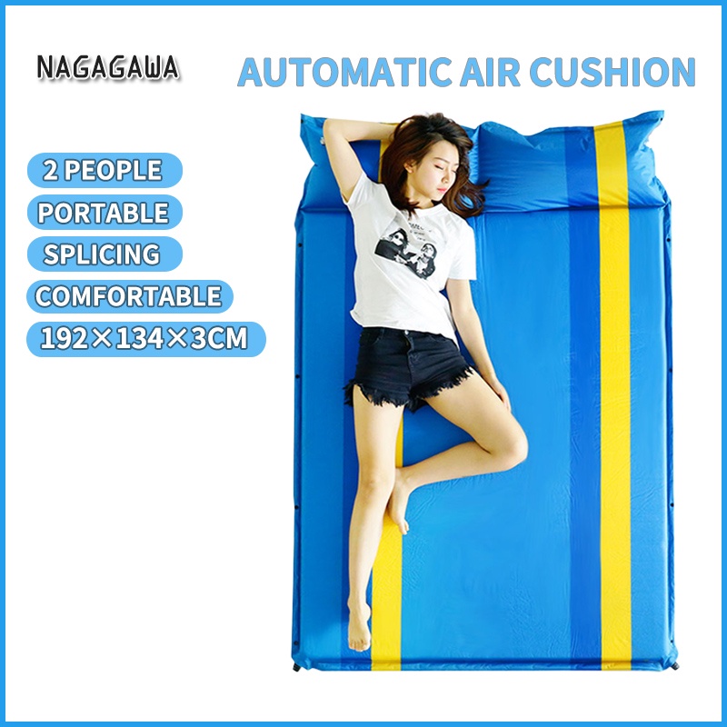 Inflatable pad camping pad sleeping pad air cushion pillow bed outdoor