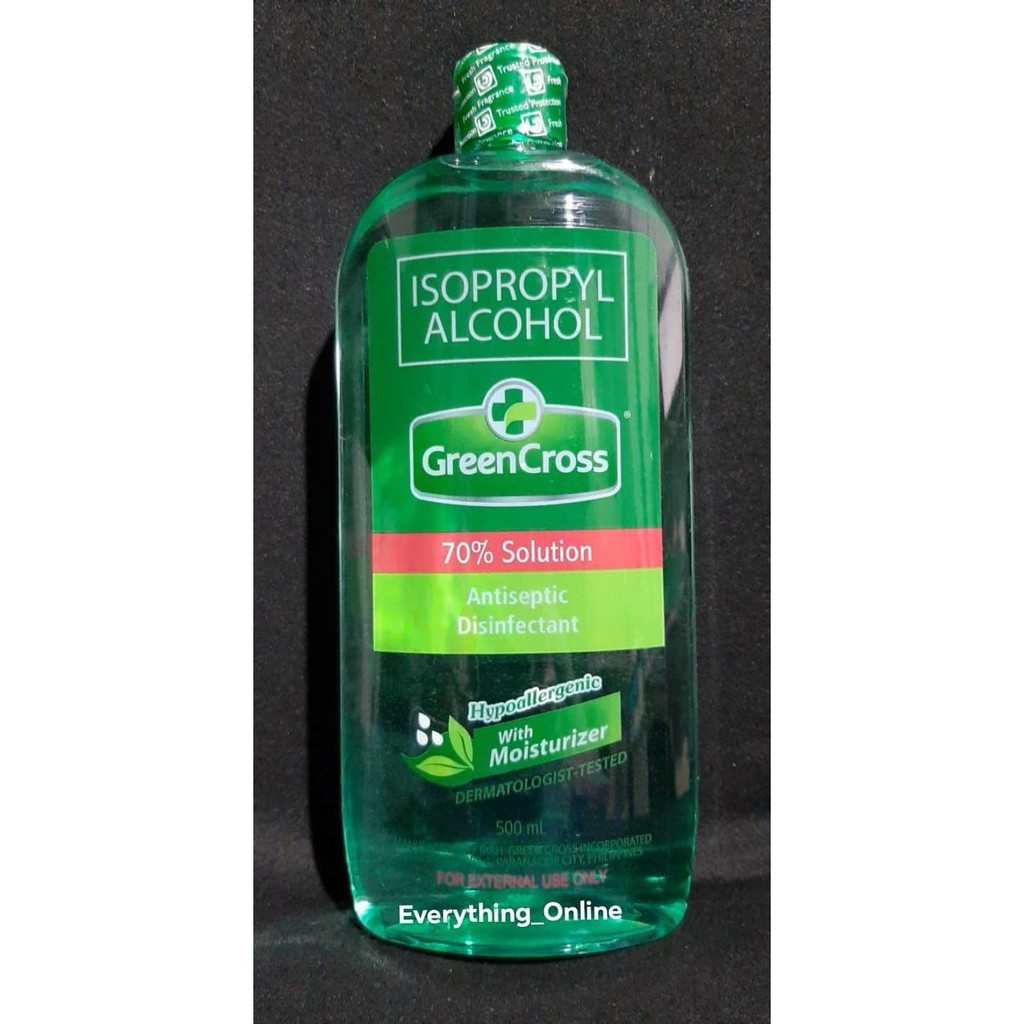 Green Cross Isopropyl Alcohol 70 Solution 500ml With Moisturizer