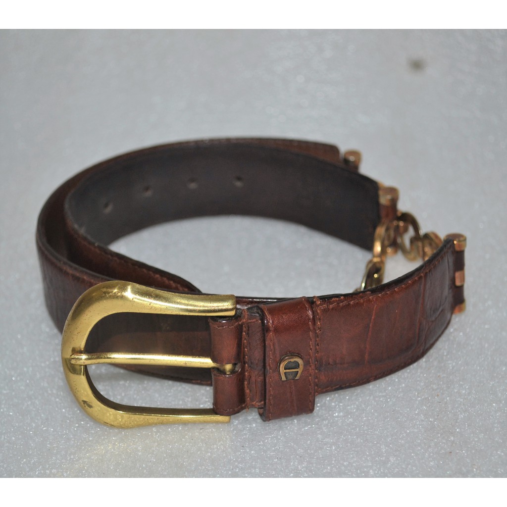 Vintage EITENNE AIGNER Leather Womens Belt 28