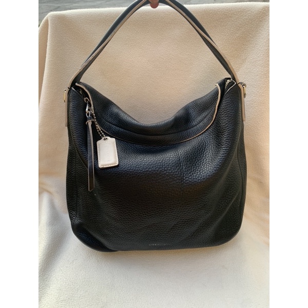 Coach leather cheap hobo bag