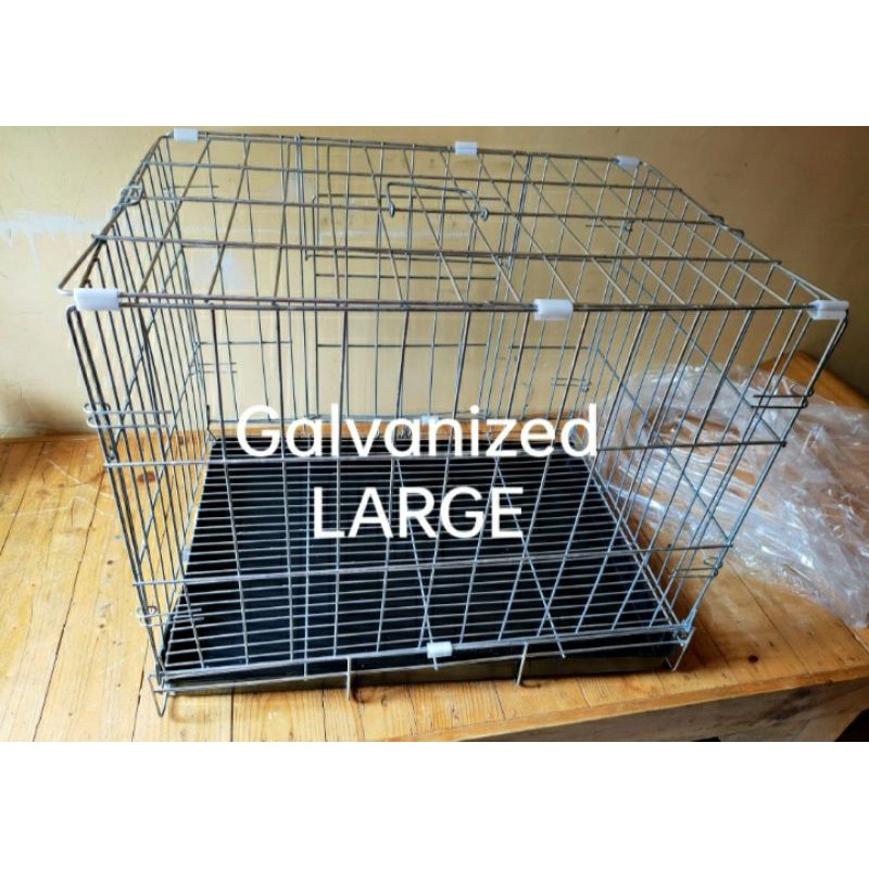 Galvanized sale dog crate