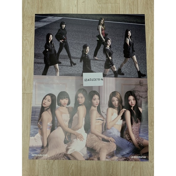 ON-HAND] LE SSERAFIM Fearless Poster POB | Shopee Philippines