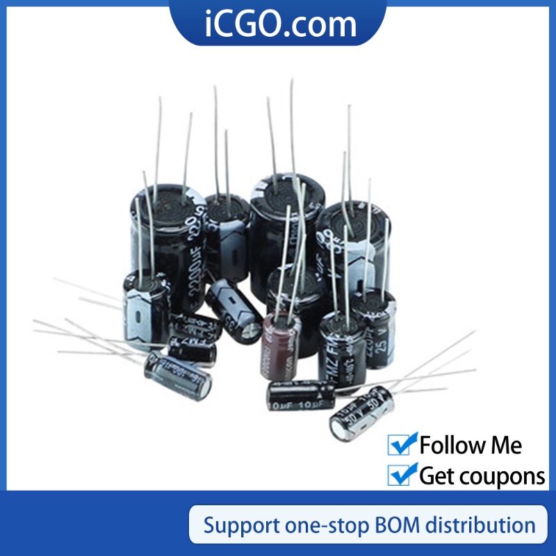 50pcs Aluminum Electrolytic Capacitor 10v 16v 25v 35v 50v 100uf 220uf 330uf 470uf 680uf 1000uf 0961