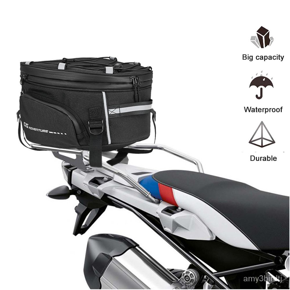 jdsMotorcycle Tail bag For BMW R1200GS Saddlebag Tail Bag Mount Panniers Rack Top Case Tail Bags