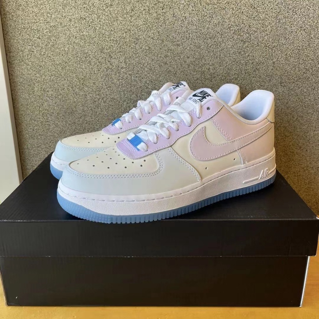 NEW!UV Air Force 1 AF1 Reactive Color Changing Rubber Shoes for Men and
