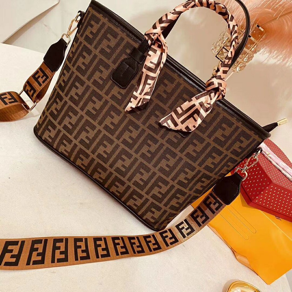 2021 Fendi Bag Sling Bag Monogram Shoulder Bag Women Shopping Tote