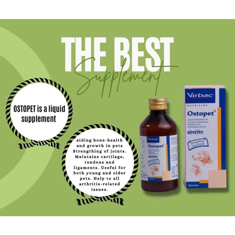 Virbac Ostopet Animal Feed Supplement, Packaging Type Box,