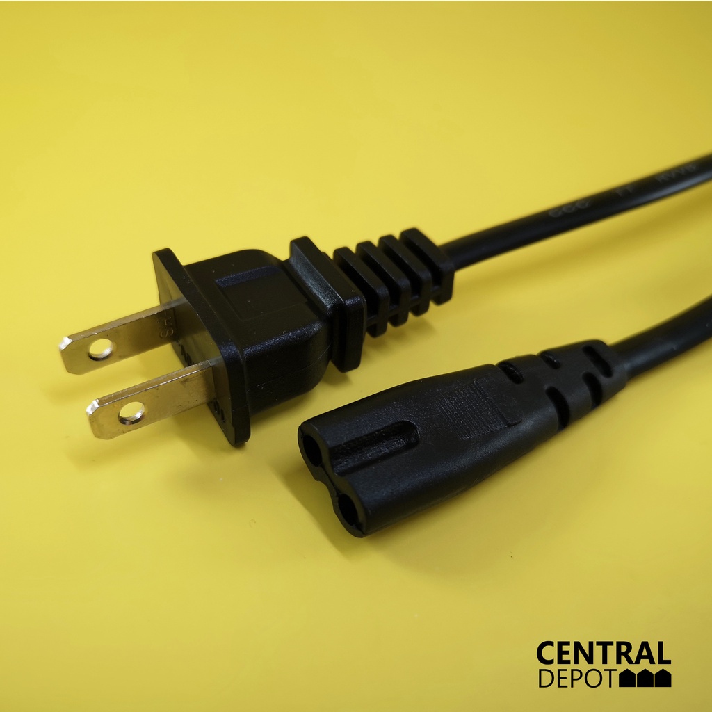 2 Prong AC Sony Radio Power Cord Non Polarized IEC C7 Shopee