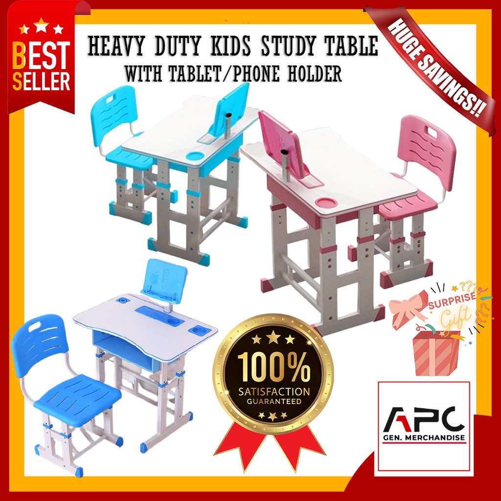 APC. New Style Kids Study Table with Chair Kids Desk and Chair Set