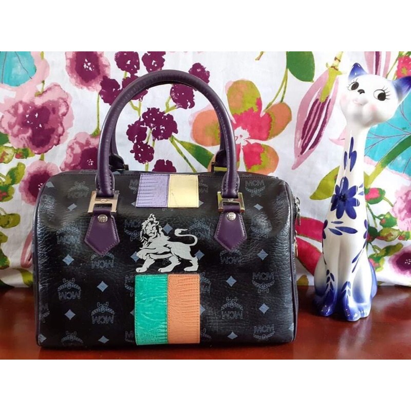 MCM, Bags, Limited Edition Mcm Princess Lion Mini Boston Bag