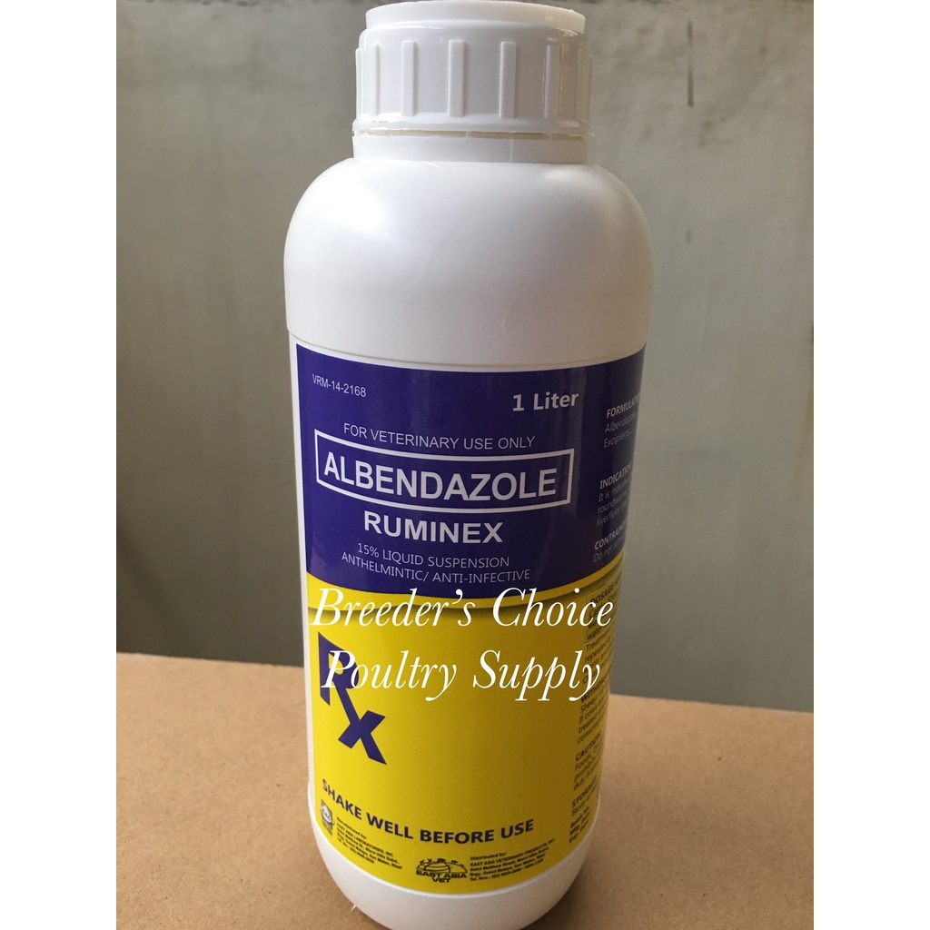 Albendazole 100mg/mL Ruminex 1L dewormer for horses, cattle, carabao