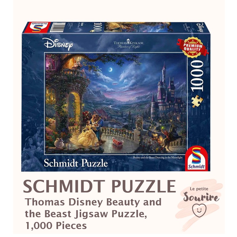 Thomas Kinkade Jigsaw Puzzle Schmidt Disney 1000 pieces Beauty and the ...