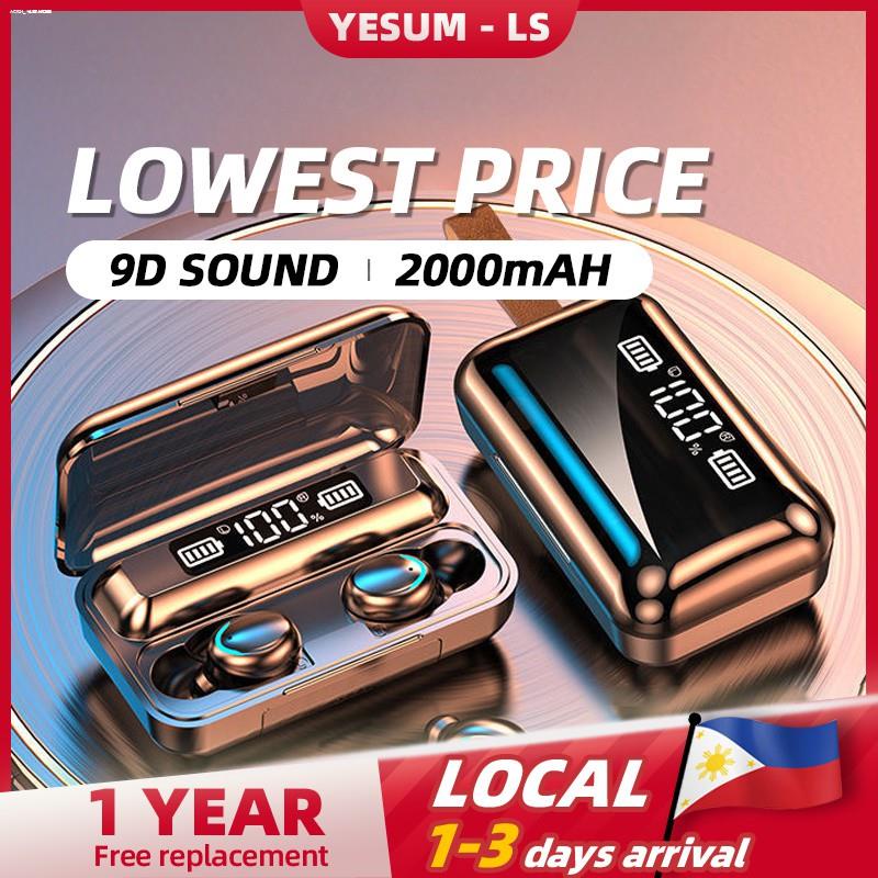 earphone【Philippines shipping】AMOI F9 9D Sound TWS 5.0 Bluetooth