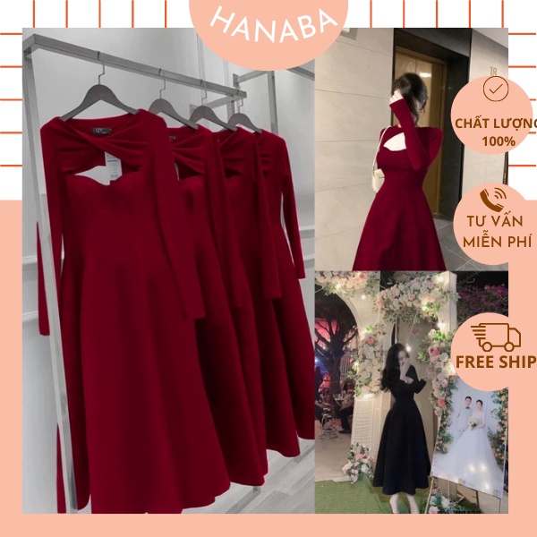 Super luxurious hanaba dress with big size chest cutout design in black ...