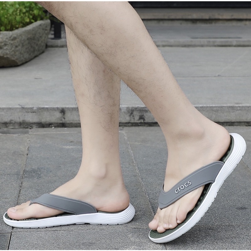 Crocs men's reviva flip flop online