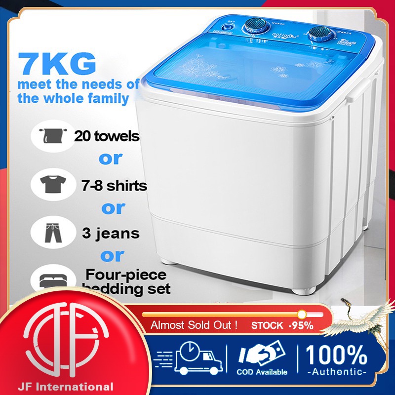 New upgrade 7KG large capacity toploading washing machines single tub semi automati washing
