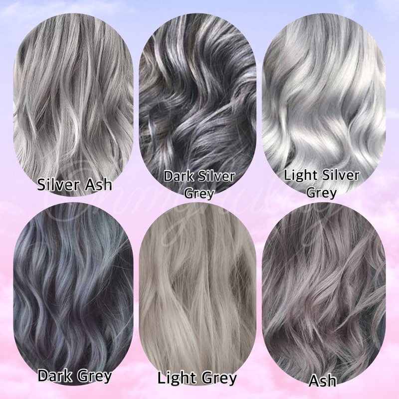 Ash/Grey Hair Color Series | Permanent Hair Dye Set with oxidizer (No  Bleach Included) | Shopee Philippines