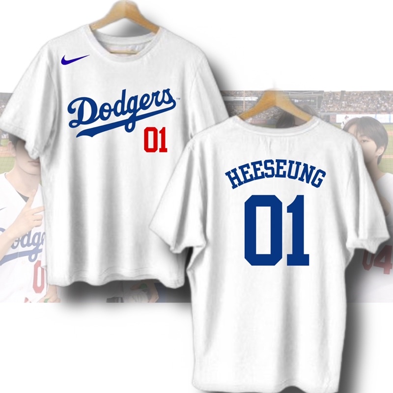 COD Customized- Dodgers shirt  Heeseung Jungwon Sunghoon Sunoo Ni