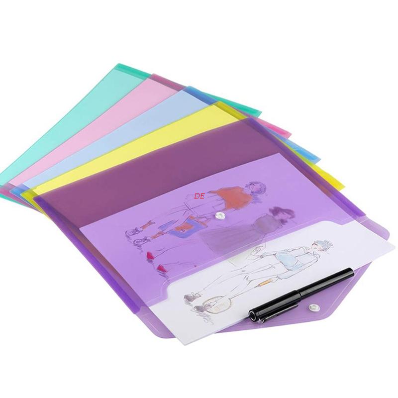 DE Plastic Envelopes Poly Envelopes, 10 Pack Clear Document Folders US ...