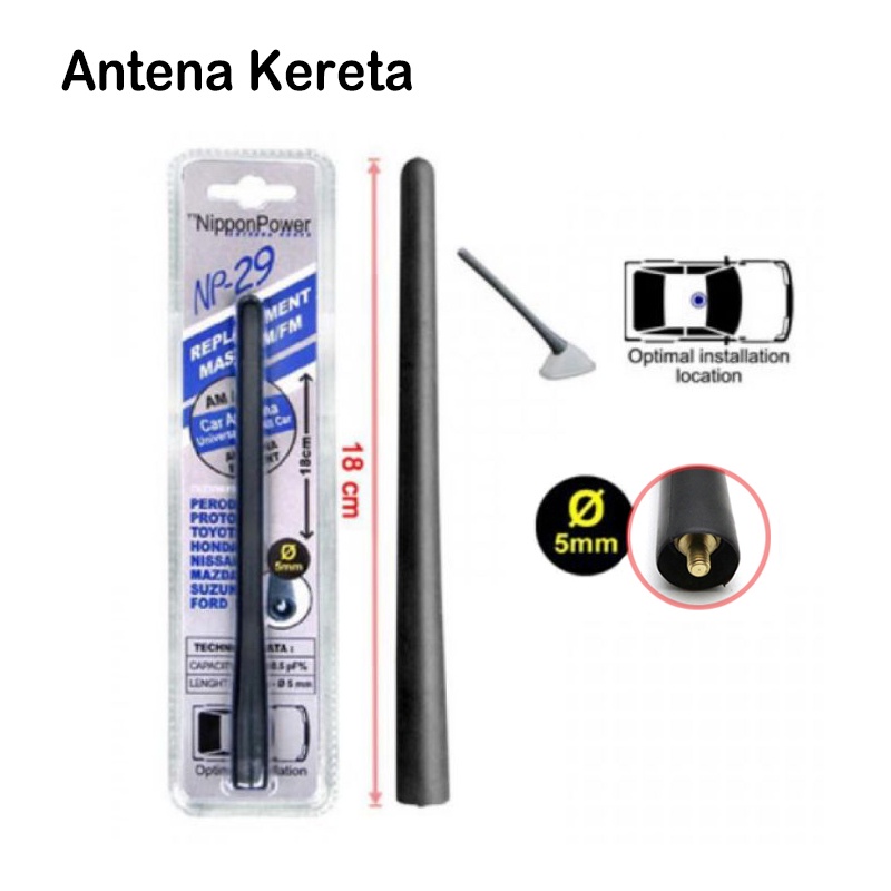 Universal Radio Antenna Kereta Myvi Car Player Shopee Philippines