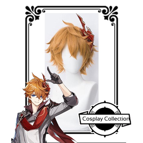 Wig Childe Genshin Impact Character Cosplay Wig Shopee