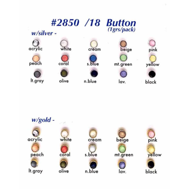 Barong Buttons size 18 plastic resin with gold ring or silver rin sold ...