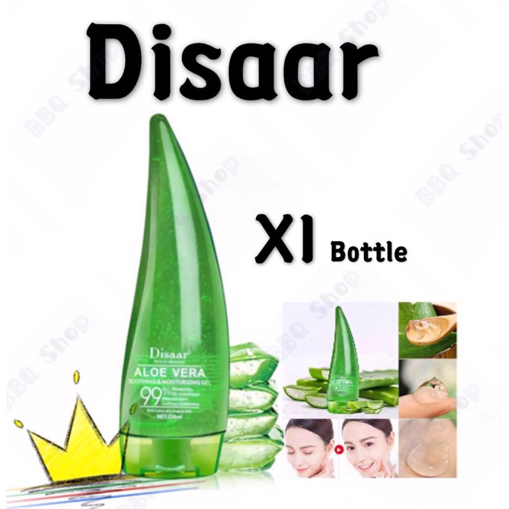 1bottle) Disaar 99% ALOE VERA SOOTHING & MOISTURIZING GEL 250ml | Shopee  Philippines