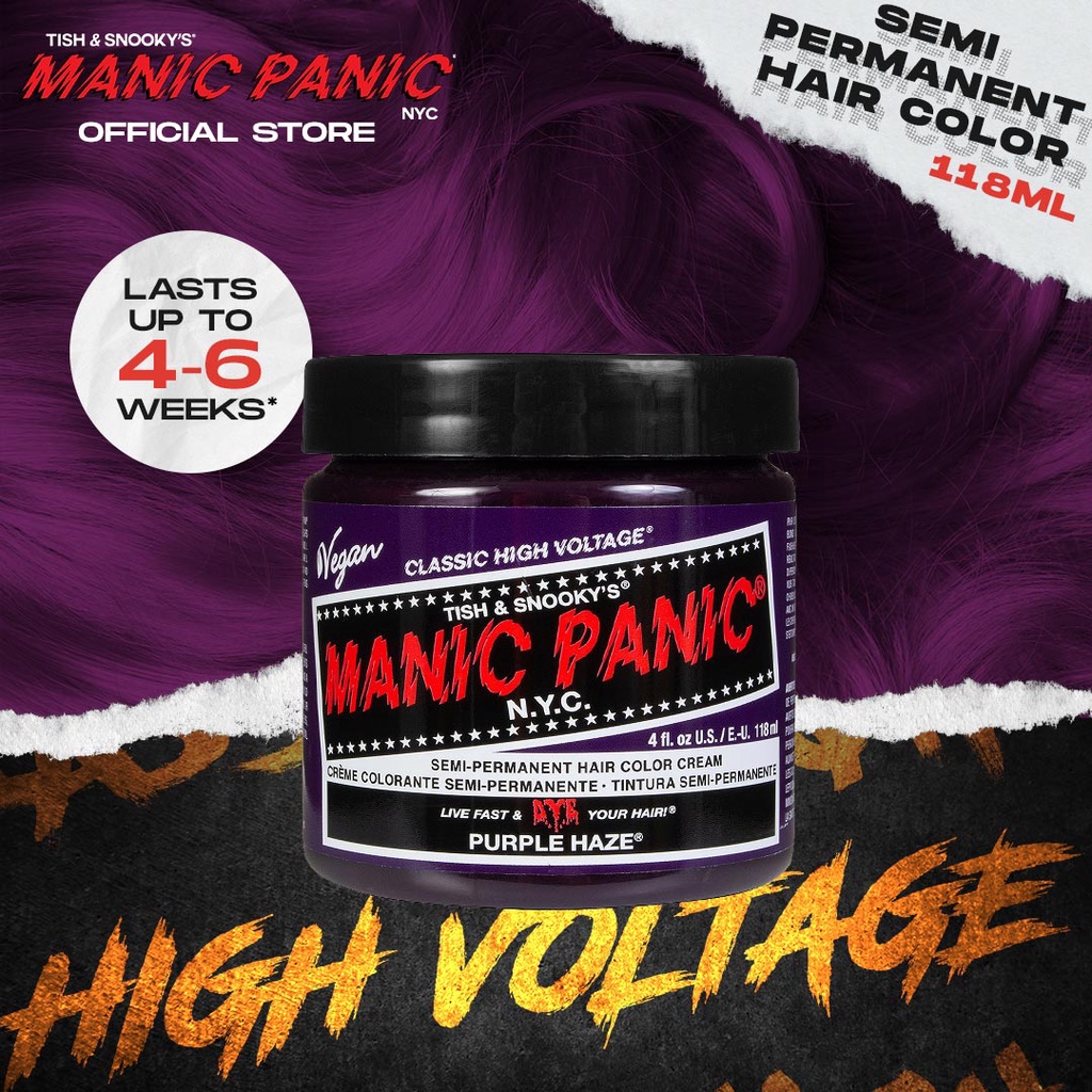 Manic Panic Classic High Voltage in Purple Haze 118ML | Shopee Philippines