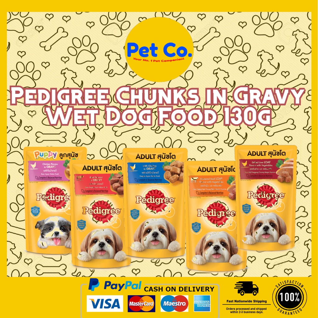 PEDIGREE POUCH DOG WET FOOD 130g Shopee Philippines