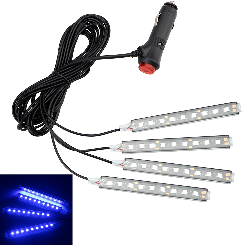 9 LED 4 In 1 Car Interior Atmosphere Lights Auto Decorative Lamp