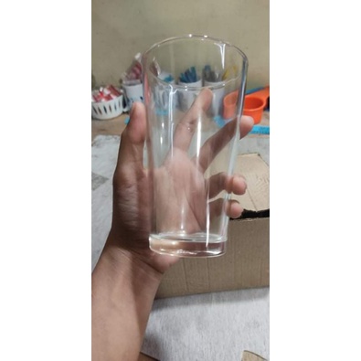 6PCS TUMBLER BASO CLEAR #2810 everyday glass transparent 9oz juice ...
