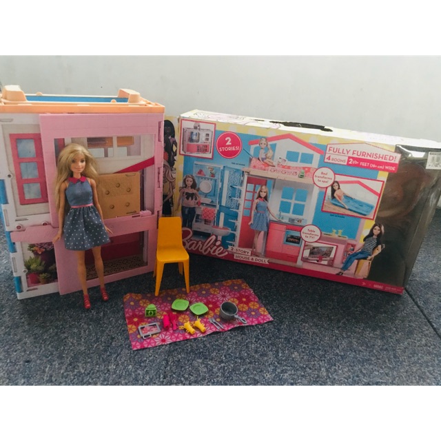 Barbie 2 story house and doll Shopee Philippines