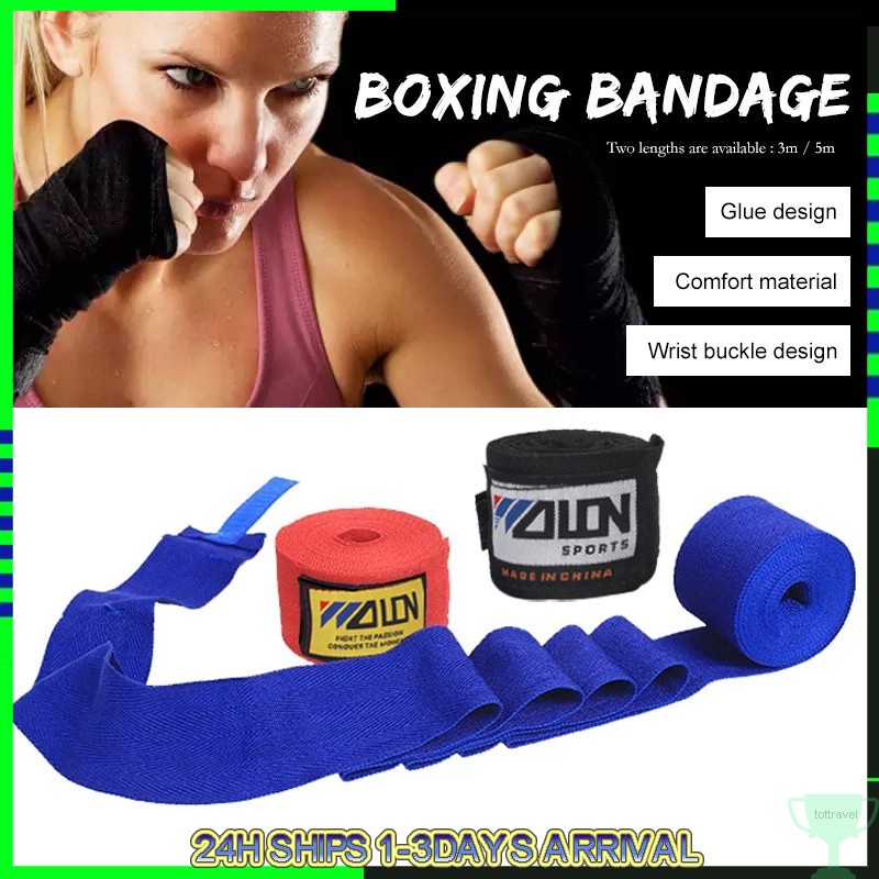 Boxing Bandage Boxing Hand Wrap 3/5M Cotton Kickboxing Thai Boxing Hand