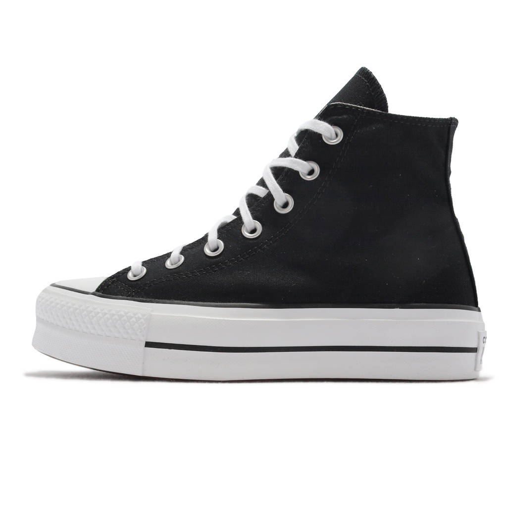 Converse Canvas Shoes Chuck Taylor All Star Lift Black Women's Thick
