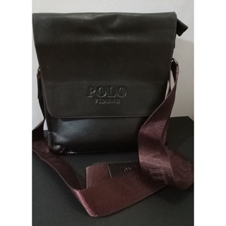 Original Polo Louie Men's Leather Messenger Bag Office Work Bag Sling  Shoulder Bag Beg Silang Lelaki, Men's Fashion, Bags, Sling Bags on Carousell