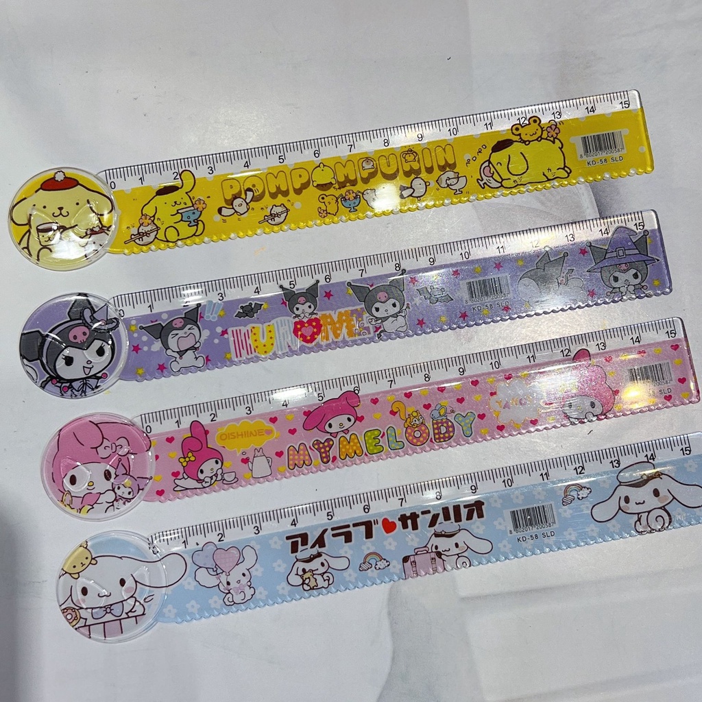 Cartoon Cartoon 15cm Ruler Transparent Scale Ruler Drawing Ruler ...